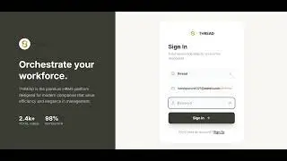 Thread (website made for educational purposes and hackathon)