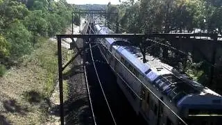 train pulls into mt colah