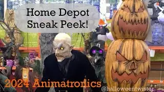 🤍🎃Home Depot Code Orange! Halloween animatronics sneak peek!🎃 2024🤍