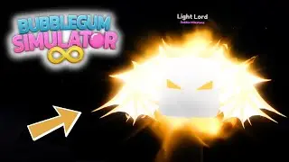 I FINALLY Got the Light lord.... Bubble Gum Simulator Infinity Roblox