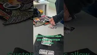 Biker Jacket Patch Installation Tip#10: Custom Patches Add Personality.#bike #bikelover #bikelife