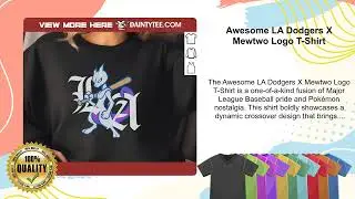 Awesome LA Dodgers X Mewtwo Logo T-Shirt