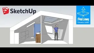 Tuto gratuit SketchUp Aménager des combles #1