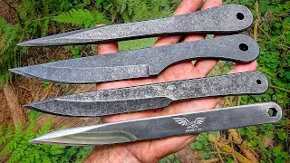 4 NEW Throwing Knives
