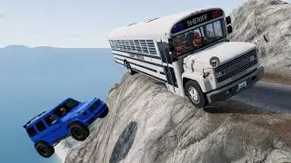 Bus Vs Death Cliff 😱🔥| BeamNG.drive#196 