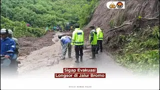 Sigap Evakuasi Longsor di Jalur Bromo