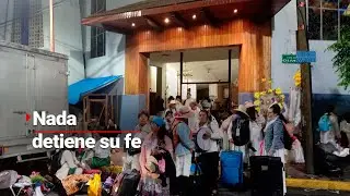 60 mil peregrinos llegan al Edomex, provenientes de Querétaro: ¡hoy es el último día de su caminata!