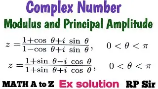 Modulus and principal amplitude of z=(1+cos@+isin@)/(1-cos@+isin@)