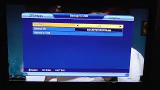 Edision Optimuss 3 in 1 Backup Channel List to USB