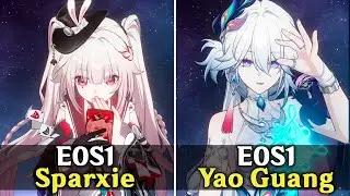 Sparxie E0S1 & Yao Guang Gameplay with Sparkle E0S1, DHPT E0S1 - HSR Beta 4.0