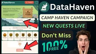DataHaven Airdrop Camp Haven Campaign Live | New Quests + Zealy Tasks | DataHaven Airdrop Update
