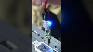 Testing our v1 USB port protector prototype #electronics #smartideas #innovation #makersculture