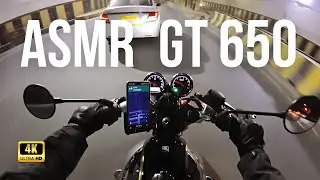 Royal Enfield Continental GT 650 | ASMR Night Ride from Office | Stock Exhaust Pure Raw Sound
