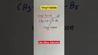 Vinyl Halide | Haloalkanes and Haloarenes Class 12 #shorts #chemistryclass12 #class12chemistry