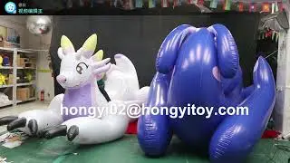 WOW🥰,giant inflatable dragon ride ☺️☺️
