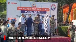 Suniel Shetty Flags Off BSF Motorcycle Rally from Jammu to Bhuj