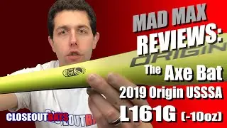 Closeoutbats.com Axe Origin 2-3/4 Big Barrel USSSA Bat L161G -10oz 2019