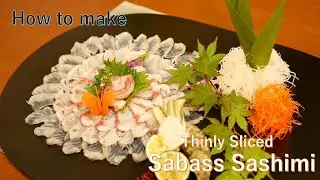 Thinly Sliced Suzuki Seabass Sashimi - English ver-