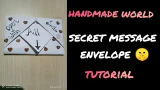 Secret Message Envelope | | Handmade Gifts | | Envelope | | Secret Card | | Handmade Secret Envelope