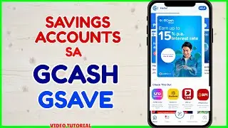 Savings Account sa GCash GSave upto 1 Million Insured PDIC - Open Bank Account in GCash App