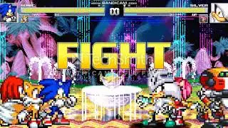 SONIC BATTLE LOST ENDING NEO MUGEN 1.0 SONIC, TAILS, KNUCKLES, VS SILVER, AMY, GAMMA
