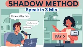 30-Day English Speaking Challenge 3 Minutes of Shadowing vs. 3 Hours of Grammar Rules - Day 5