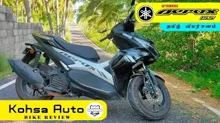 Yamaha Aerox 155 Full Ride Review | Designed as Scooter , Ride like a Bike | KohsaAuto | தமிழில்