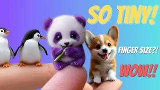 Tiny Animals the Size of Your Finger?! 😱🐼🐧