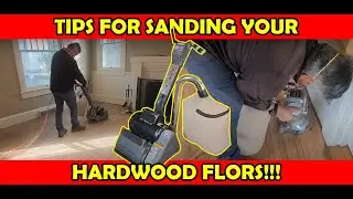 How to sand HARDWOOD FLOORS!!!👉(Part 1 of 3)