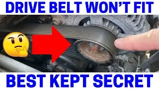 Drive Belt Won't Fit - Try This Easy Trick