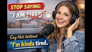 STOP Saying “I AM TIRED” ❌ Say This Instead! 💡 Real English Tips