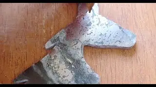 Голова лошади из натурального серебра
