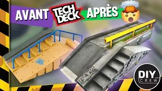 Tech Deck Fingerboard DIY 🚧 CUSTOMISATION EXTREME 🚧 Jump N' Grind Skate Park [ENG/FR]