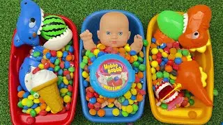 Colorful ASMR Candy Bath | Relaxing Sounds | No Talking #asmr #satisfying #video