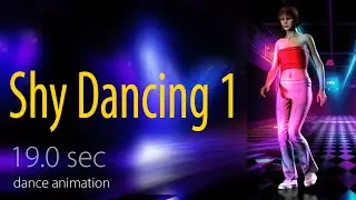 #iClone - Shy Dancing 1 [ *FREE ANIMATION* ] - #132bpm dance animation loop