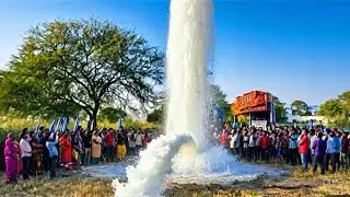 200 feet Borwell drilling in agricultural land || new Borwell drilling video || bolder in Borwell 