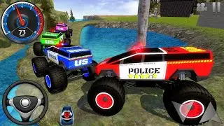 Juegos de Carros - Police Monster Trucks Impossible Driver #2 - Car Extreme Racing Android Gameplay