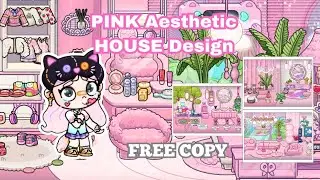 PINK Aesthetic House Design || Free Copy || Bubble Glam || Avatar World 