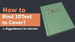 (RiggedBooks)How to bind a text object onto the front cover?