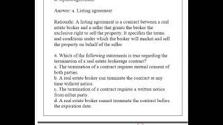 TX SAE REAL EXTATE BROKERAGE Contract Law PRACTICE EXAM Q & A 2026 (Complete And Verified Study