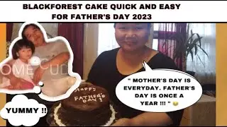 BLACK FOREST CAKE QUICK AND EASY FOR FATHER'S DAY 2023