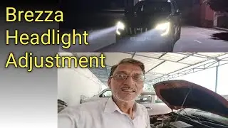 Maruti Brezza Headlight Beam Adjustment// Brezza Headlight Alignment// Alignment Guru