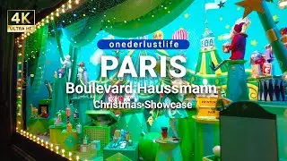 Paris Boulevard Haussmann - Christmas Showcase Windows