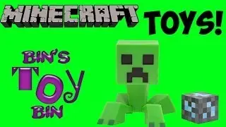 Minecraft Toys! Vinyl Creeper & Action Figures from Mojang! Review by Bin's Toy Bin