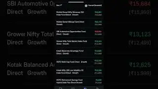 Day 201 13 June 2025 Friday mutual fund portfolio performance #loss #lossmoney #memes #ipo #nfo #new