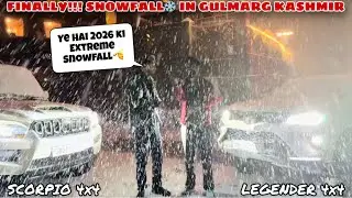 Gulmarg Kashmir की सबसे पहली Heavy SnowFall in 2026😱 | Legender Vs Scorpio in Snow❄️ Off-road😎 | 