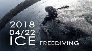 2018 04.22 ice Freediving Ленинградская область