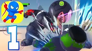 Stick Fight 3D - Прохождение игры, часть 1, ANDROID