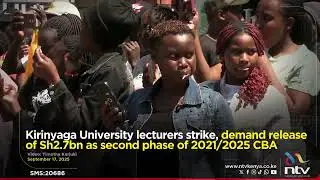 Kirinyaga University lecturers strike, demand release of Sh2.7bn as second phase of 2021/2025 CBA