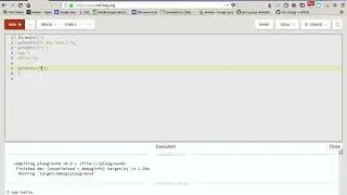 Rust lang. String literan and println